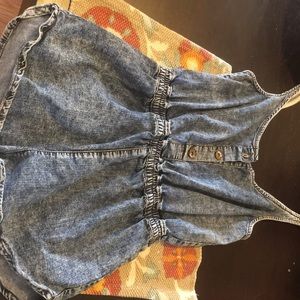 Adorable Topshop acid washed Jean romper